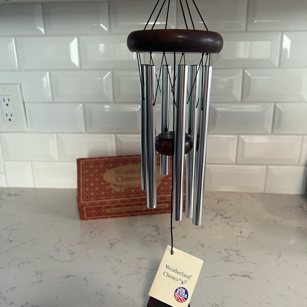 Weatherland Chimes - Silver and Walnut NEW